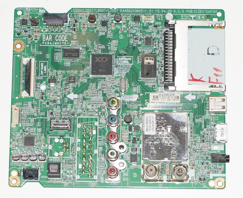 EAX66203805(1.2) EBU63186609 mainboard телевизора LG