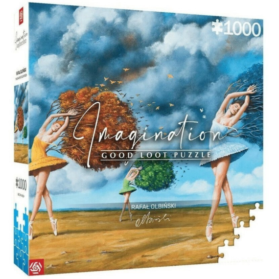 Imagination: Rafal Olbinski The Shape of Color Green Puzzles 1000
