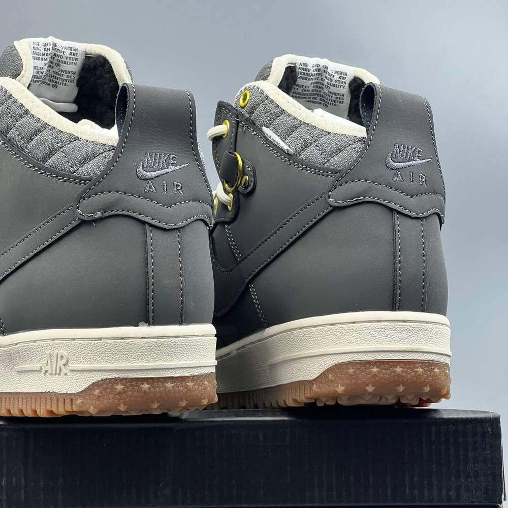 Кроссовки Nike Air Force 1 на меху #368 (сер.)