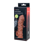 Насадка на фаллос 17,6см с крупными бугорками Kokos Cock Sleeve 003 Size L