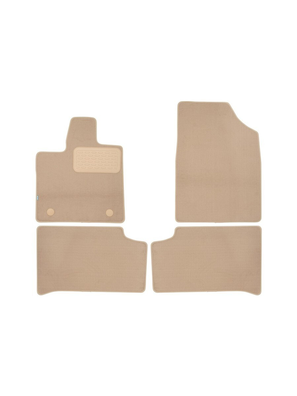 Коврики в салон для CHANGAN UNI-K 2022- кроссовер, 4шт (текстиль, бежевые) KLEVER0409200322112KH