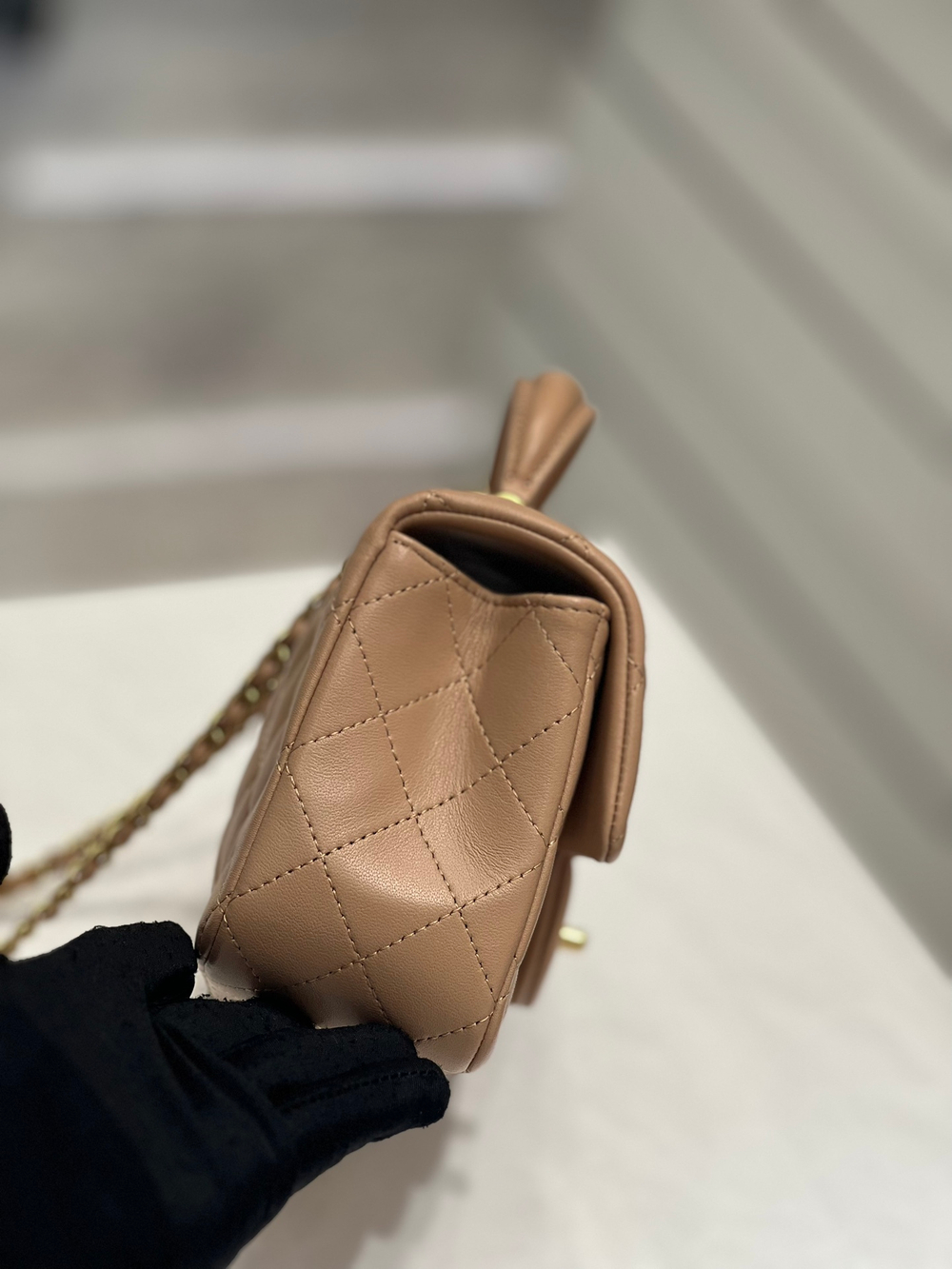 Chanel Mini Flap Bag with Top Handle 20 cm