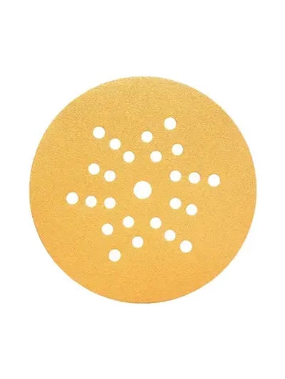 225мм P80 10шт. Шлифовальный абразивный круг для шлифовки под липучку Minamo Golden Warrior