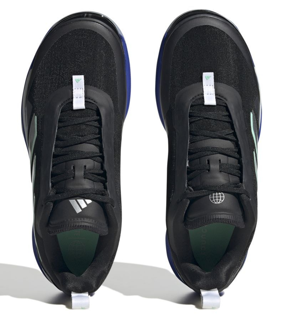Женские теннисные кроссовки Adidas Avacourt W - core black/silver metallic/lucid blue