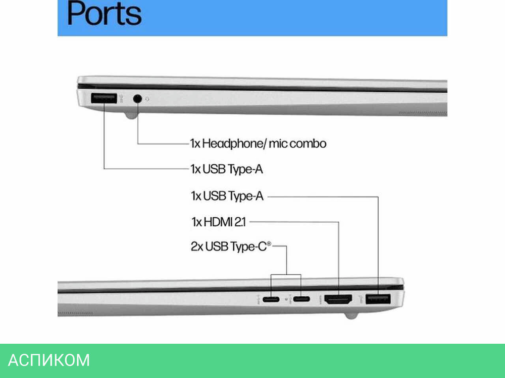 Ноутбук HP Pavilion 16-ag0008ny (B90TJEA) B90TJEA