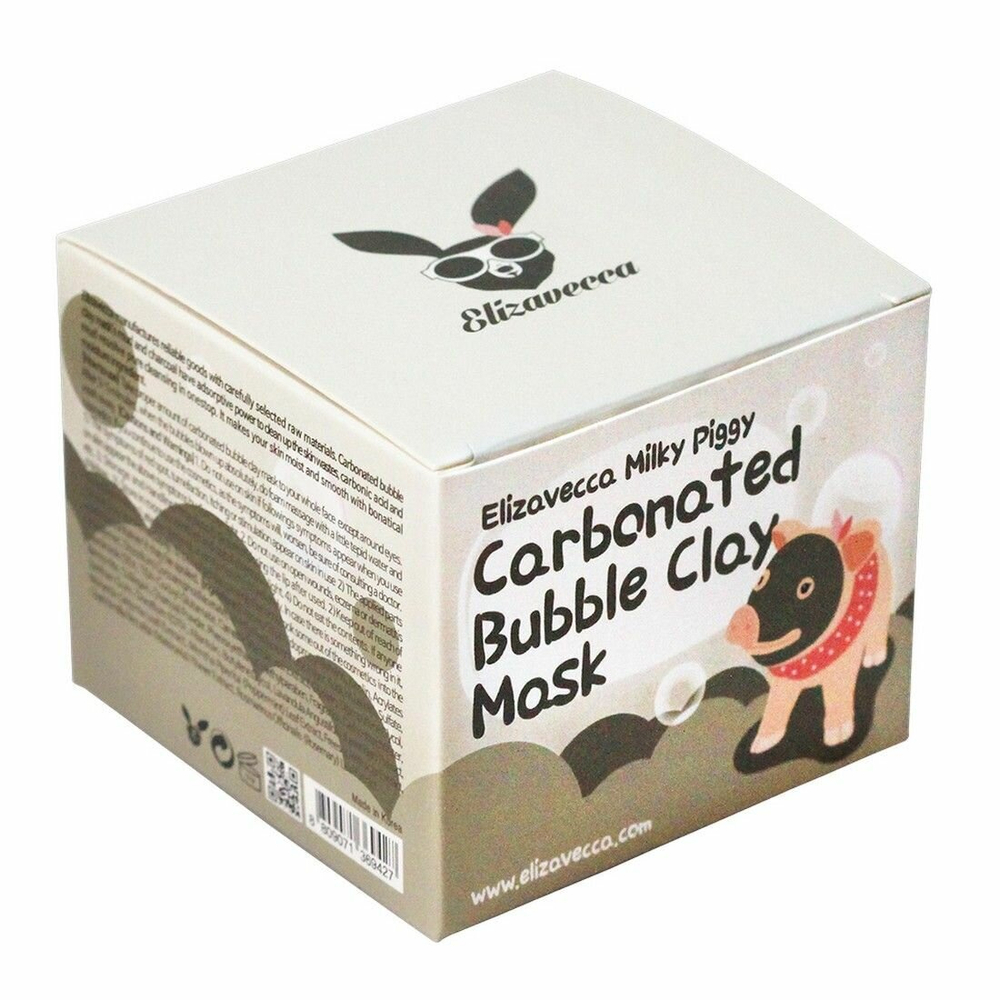 Elizavecca Milky Piggy пузырьковая глиняная маска, 100 г, 100 мл