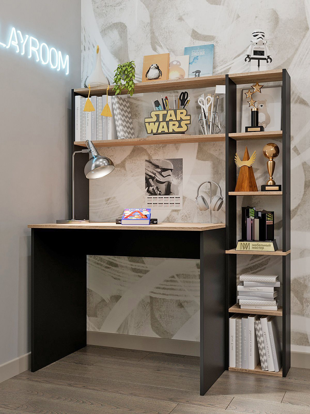 Стол письменный, стол компьютерный, белый,120х60