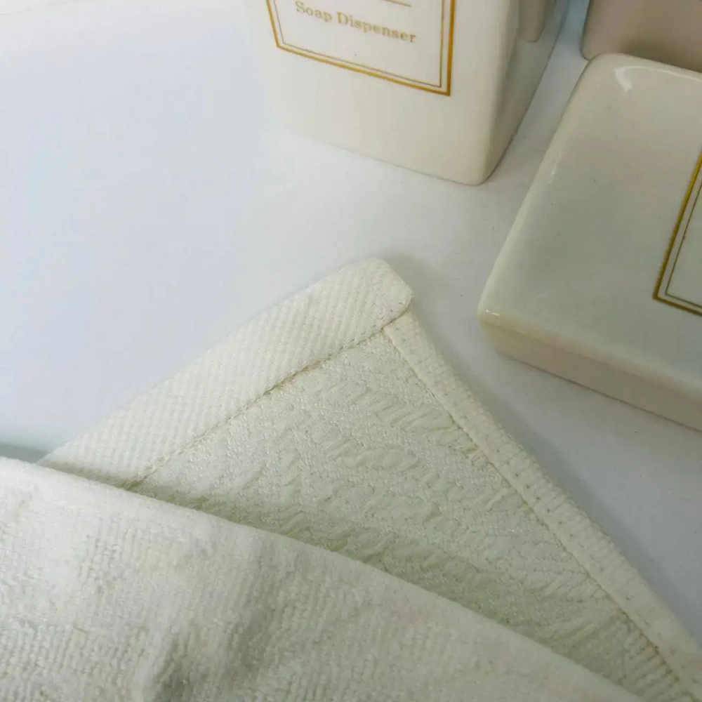 Полотенце махровое 50*90см «Florence» цвет кремовая астра 03-009, плотность 450 гр/м2