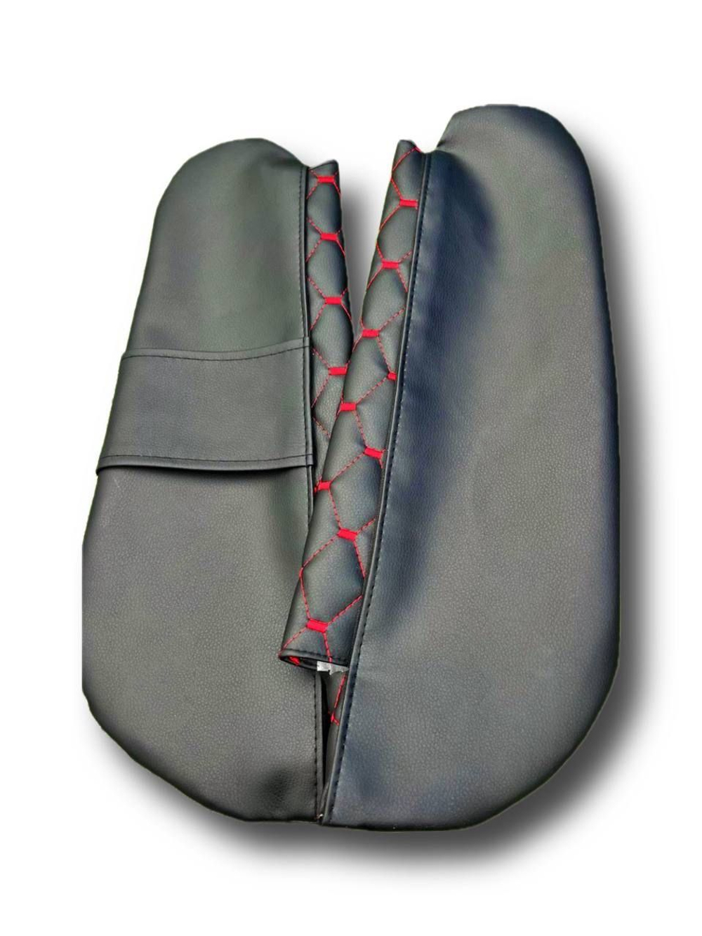 Чехлы на козырьки Волга 3110, 31105 (красная нить Рубин)