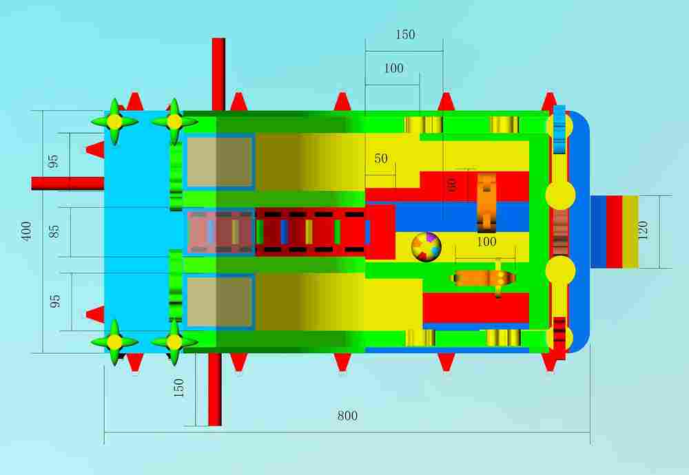 Коммерческий надувной батут «Звериная команда 3», 8*4*5 м