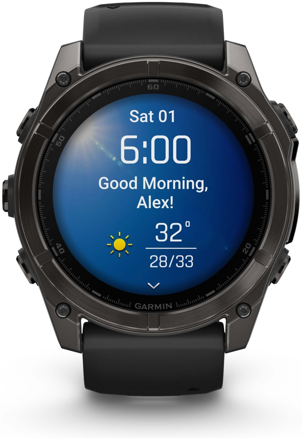 Смарт-часы Garmin Fenix 8 51 мм черно-серый