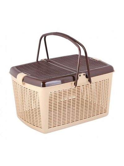 Корзина для пикника (44х34х25) (светло-коричневый) (1539)