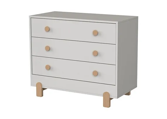 Комод Ellipse Ice-cream 3 ящика Серый