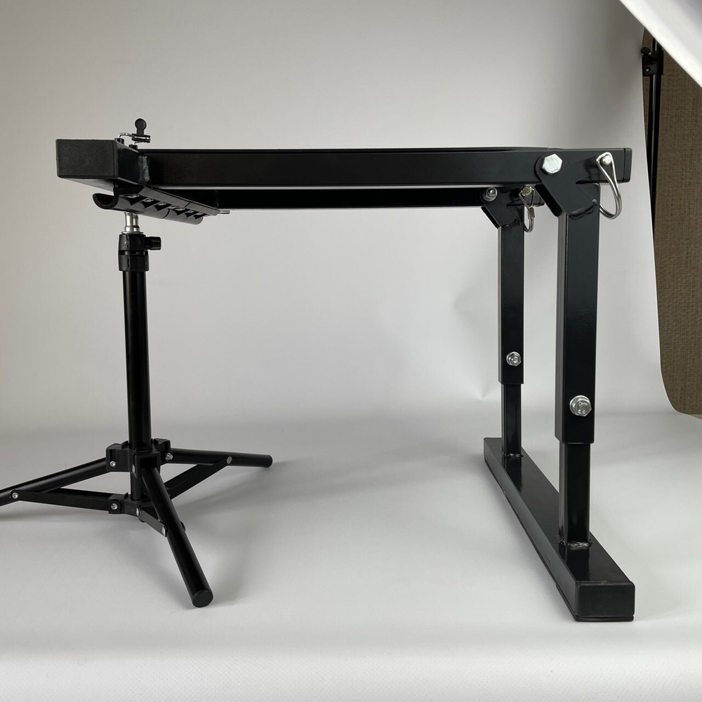 Комплект Кресло с подставкой на лодку, катер, 430х380х200 мм (черный, белый)