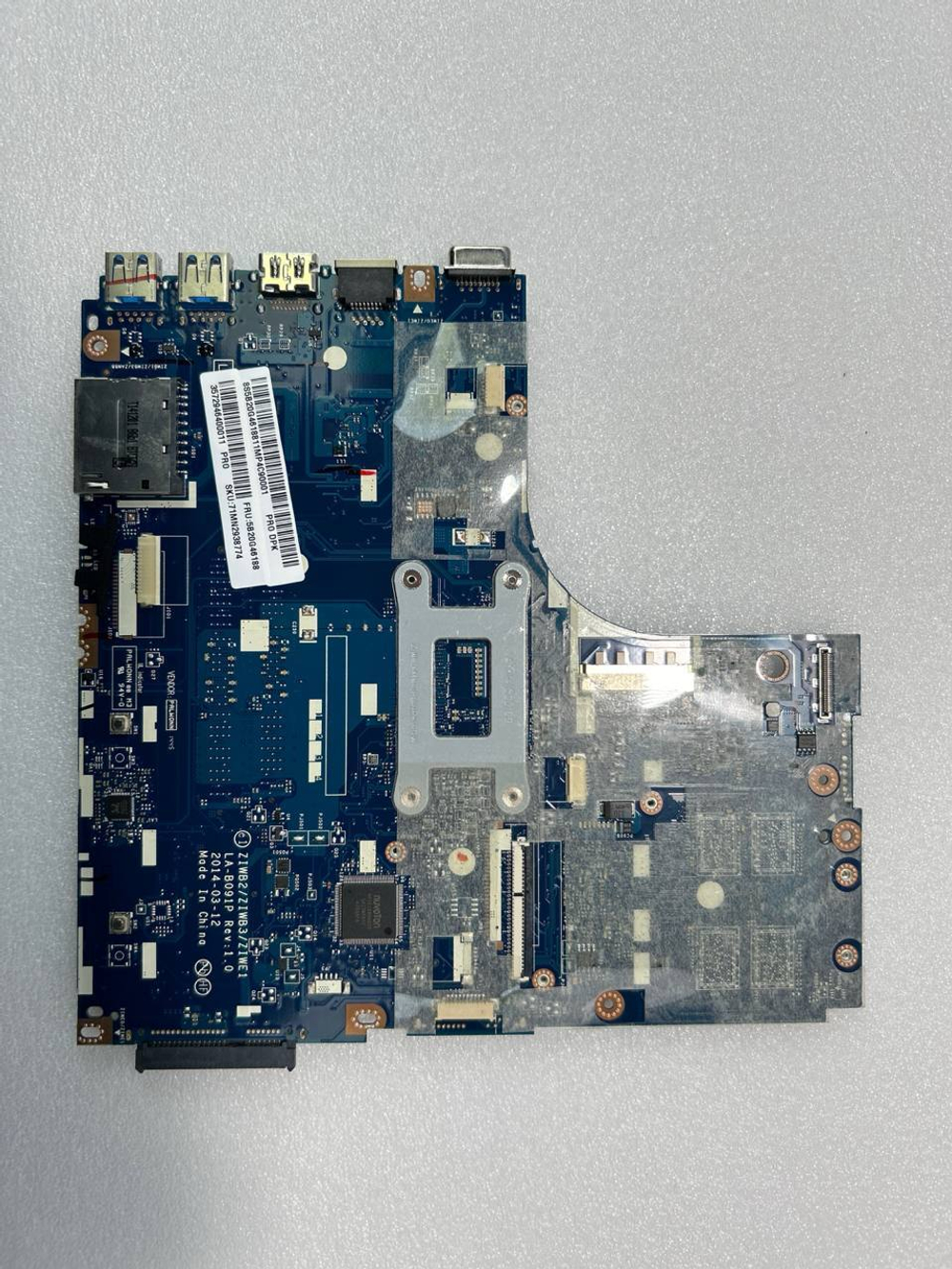 Материнская плата для ноутбука Lenovo B50-70 LA-B09 W8P 2G Intel Core i3-4030U NFP DOC 1000 (5B20G46188), оригинал