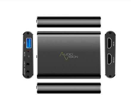 Карта видеозахвата Audiovision USB FH44 3.0/4К@60 Гц. HDMI 2.0/2.1-USB