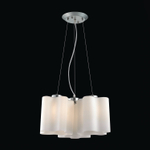 SL116.503.03 Люстра подвесная ST-Luce Серебристый/Белый E27 3*60W ONDE