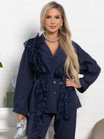 Костюм брючный Стилизация (темно-синий) К15331-4М LT Collection