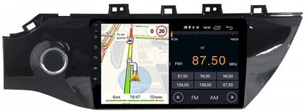 Магнитола для KIA Rio 4, Rio X-Line 2017-2020 (рамка под 9" с кнопкой) - Parafar PF105FHD на Android 13, 8-ядер, 2Гб+32Гб, CarPlay, 4G SIM-слот