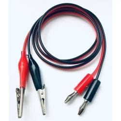 Щупы крокодилы универсальные для мультиметра тестера PVC с длиной провода 1м; 20 жил, с зажимами