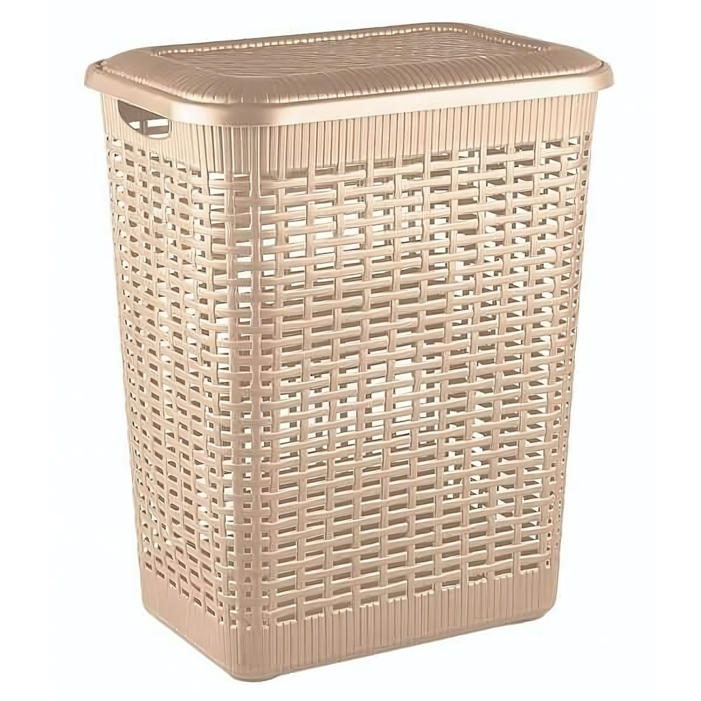 Корзина для белья 30л, 370х260х465 мм (бежевый)