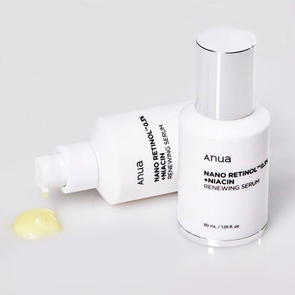 Обновляющая сыворотка с ретинолом и ниацинамидом Anua Nano Retinol 0,3% + Niacin Renewing Serum 30 мл