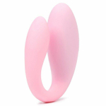 Нежно-розовый вибратор для пар с пультом ДУ (Цвет: нежно-розовый)