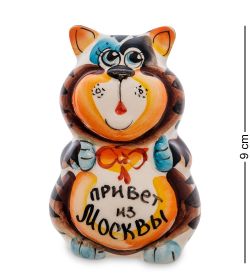 ГЛ- 370 Фигурка «Кот-Мойша» цв. (Гжельский фарфор)