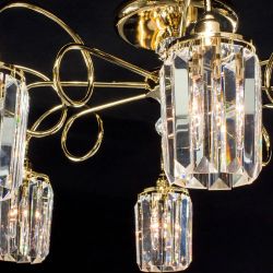 Citilux Синди CL330182 Люстра хрустальная Золото