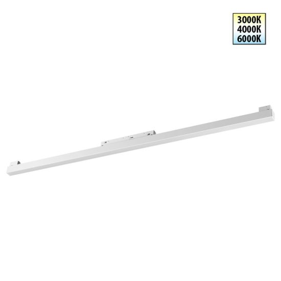 359620 SHINO NT25 000 белый Трековый светильник для низков. шинопровода с переключ. цв. темпер. IP20 LED 3000К\4000К\6000К 30W 48V FLUM