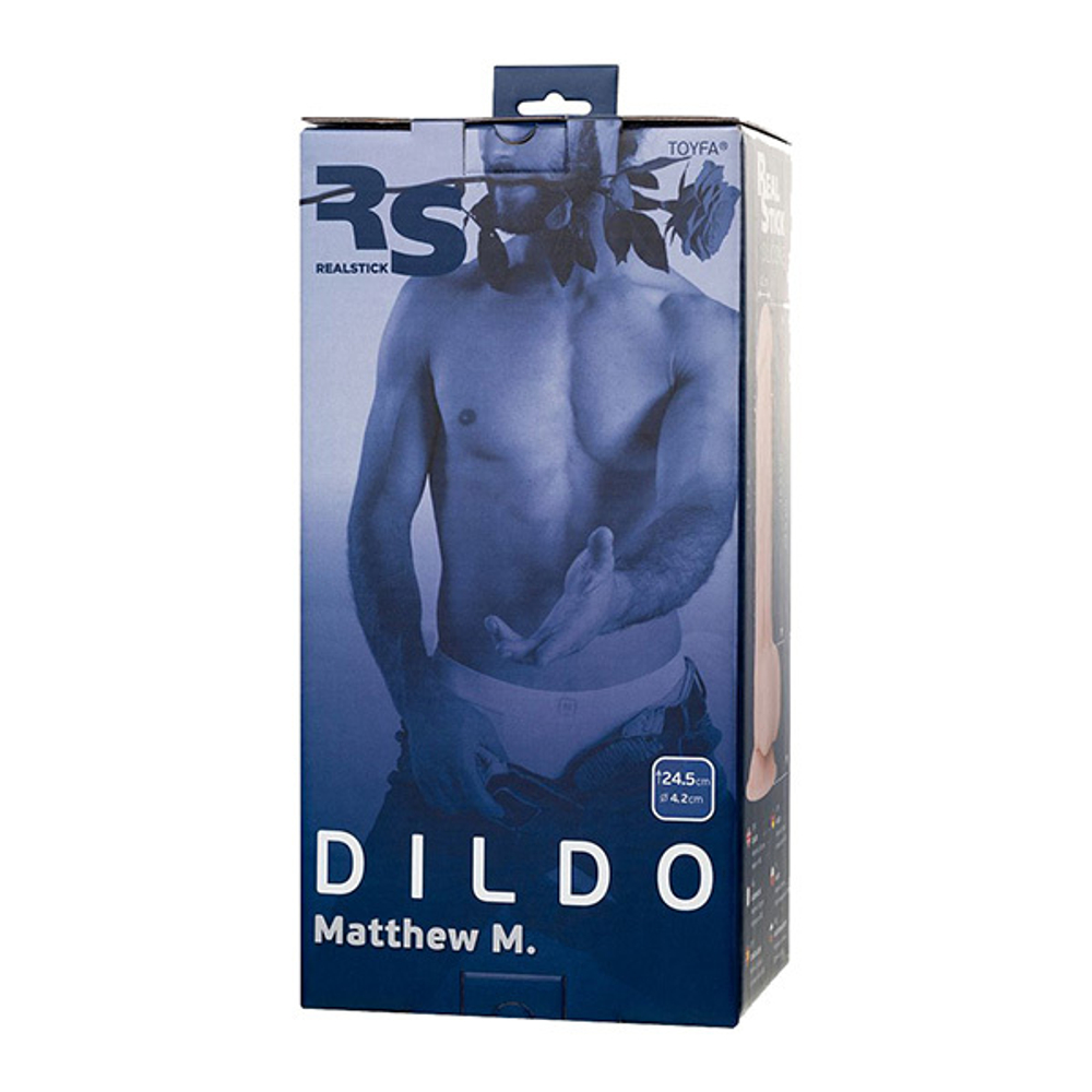 Телесный фаллоимитатор-реалистик 24,5см ToyFa RealStick Silicone Matthew M 9420008