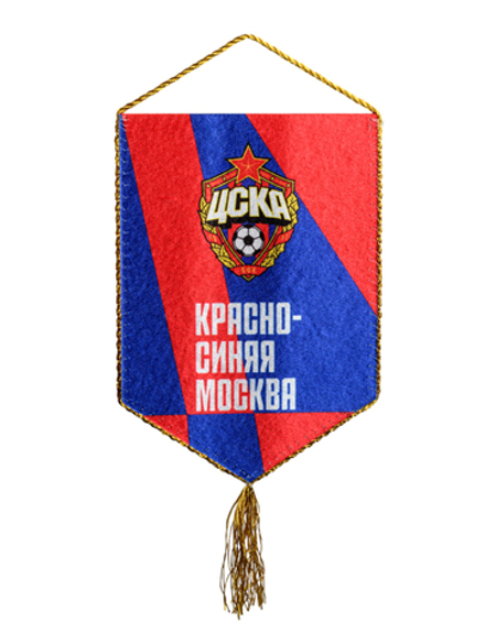 Вымпел красно-синяя Москва, 15x22 см