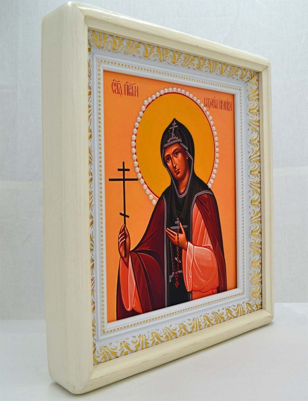Икона преподобномученицы Михаилы ручной работы.