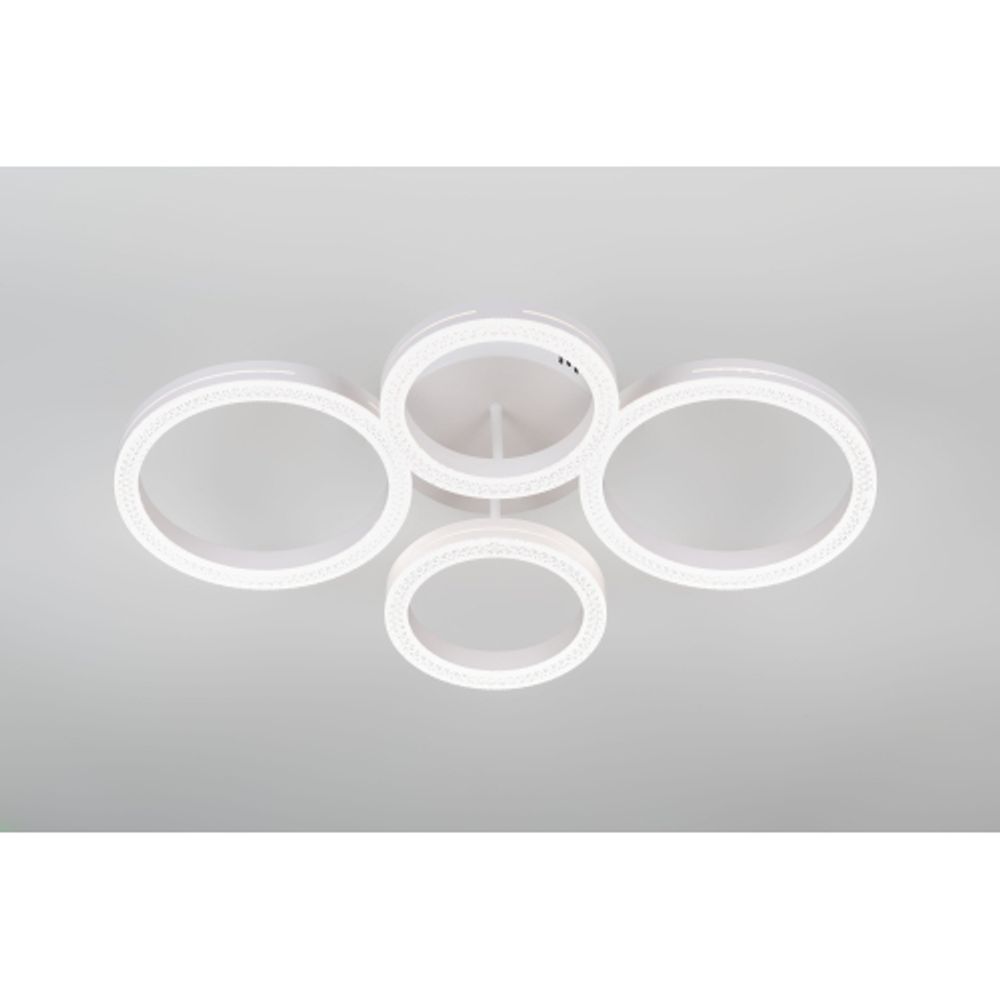 Светильник потолочный светодиодный Rivoli Juniper 6187-702 LED 75 Вт 3000-6000К белый с пультом | Rivoli