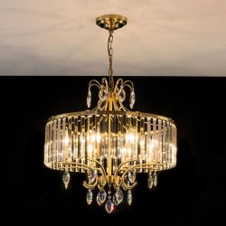 Citilux Инга CL335183 Люстра подвесная хрустальная Бронза