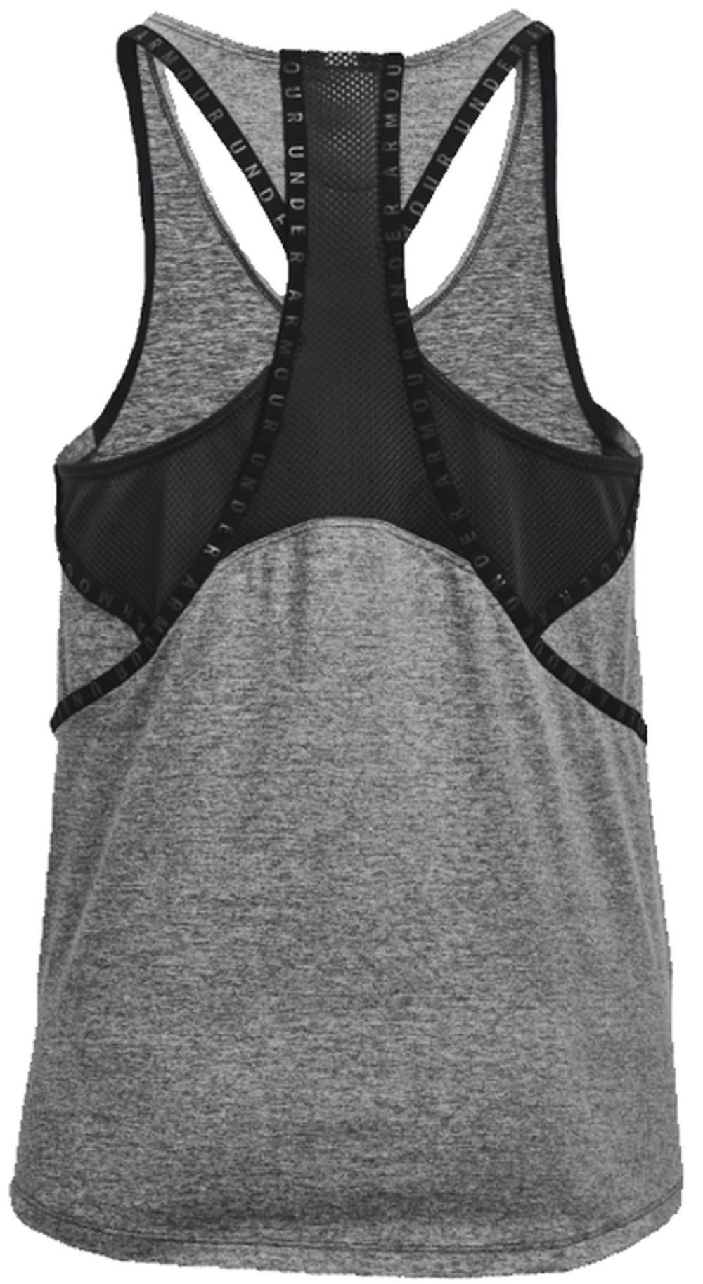 Женский топ теннисный Under Armour Knockout Mesh Back Tank W - dark grey