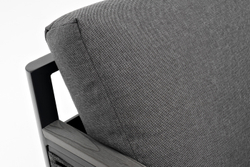 "Париж" угловой модульный диван, каркас из алюминия, цвет серый