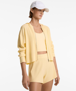 Oysho Трикотажные шорты в рубчик, желтый