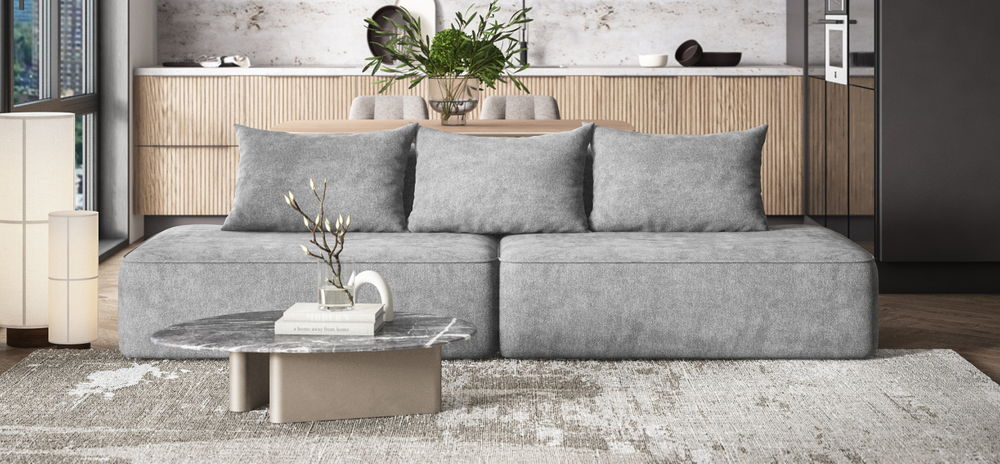 Диван Кинг Твин Шенилл Клауд графит