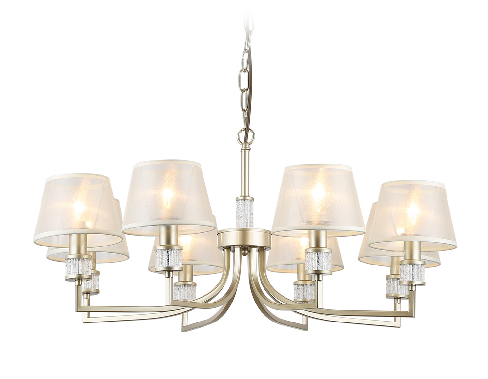 Светильник подвесной LH71217/8 CGD золото E14/8 max 40W D790*750