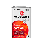 Масло Takayama 5W40 SN/CF A3/B4 (4+1л) синтетика