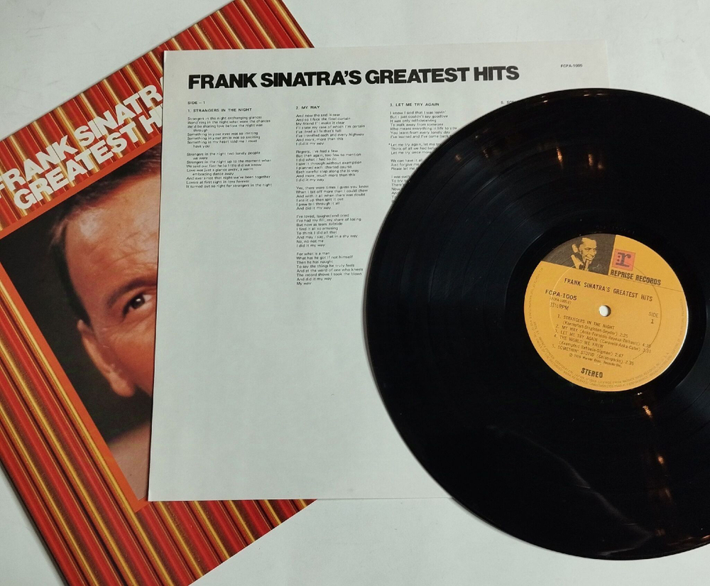 Винтажная виниловая пластинка LP Frank Sinatra Greatest Hits (Japan 1976) (No Obi)