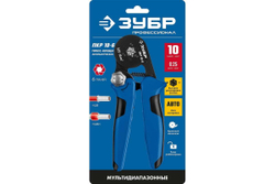 Пресс-клещи ЗУБР Профессионал ПКР-10-6  для втулочных наконечников 0.25 - 10 мм.кв 22678