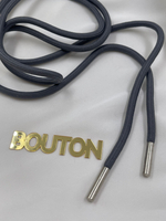 Шнур круглый тёмно-зелёный с графитовым подтоном 1,3 м