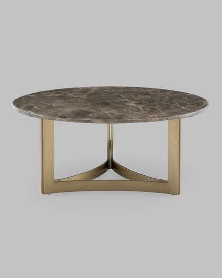 Журнальный столик Кассия 90*90 см темная керамика