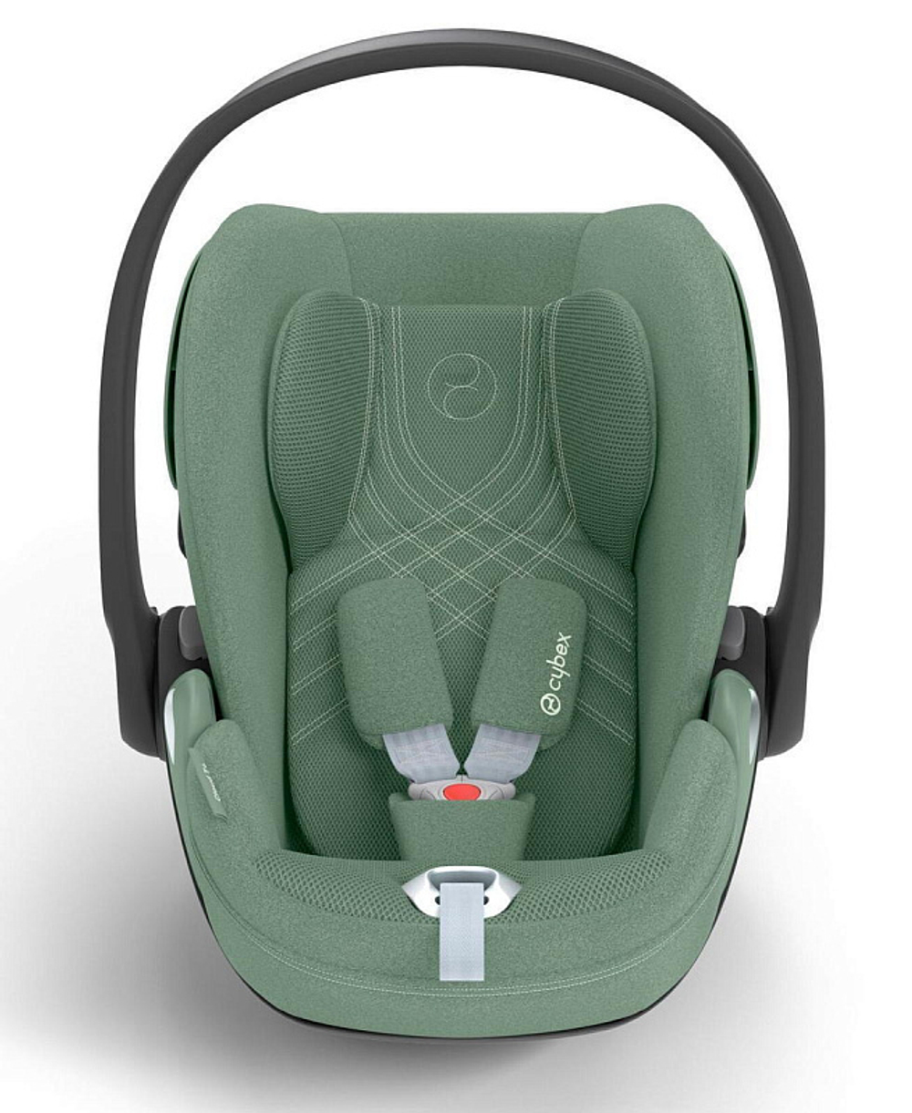 Коляска 3 в 1 Cybex Priam IV Rosegold complete и автокресло Cloud T i-Size Leaf Green Plus Cozy Beige