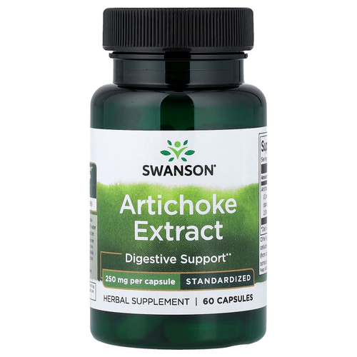 Swanson Vitamins, Экстракт артишока, 250 мг, 60 капсул