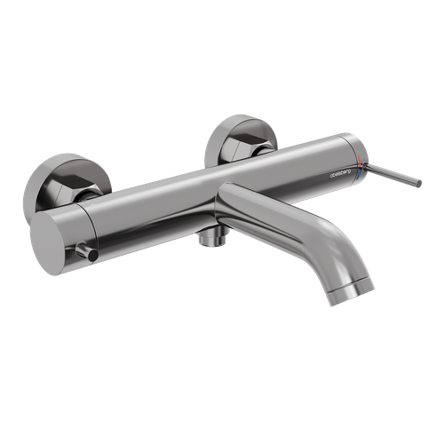 Смеситель для ванны и душа Abelsberg Fluida ERF22516CH, глянцевый хром