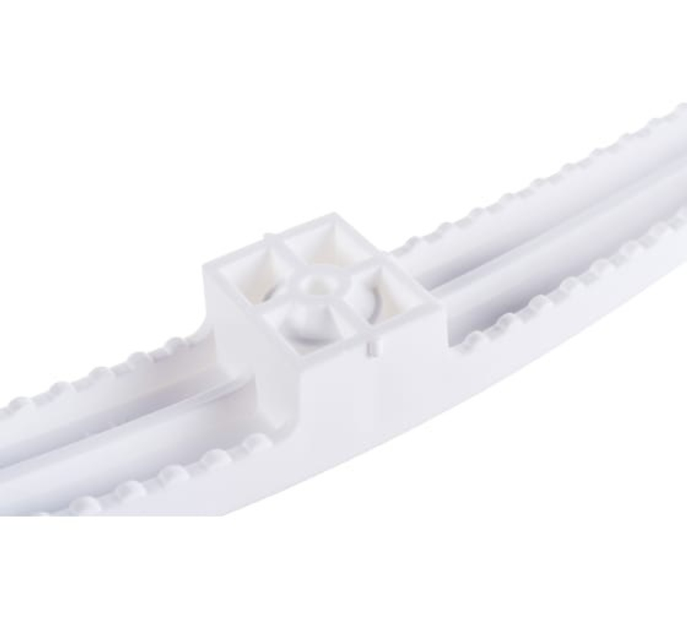 Держатель кабеля двусторонний для прямого монтажа белый (20шт/уп) Промрукав PR13.0384