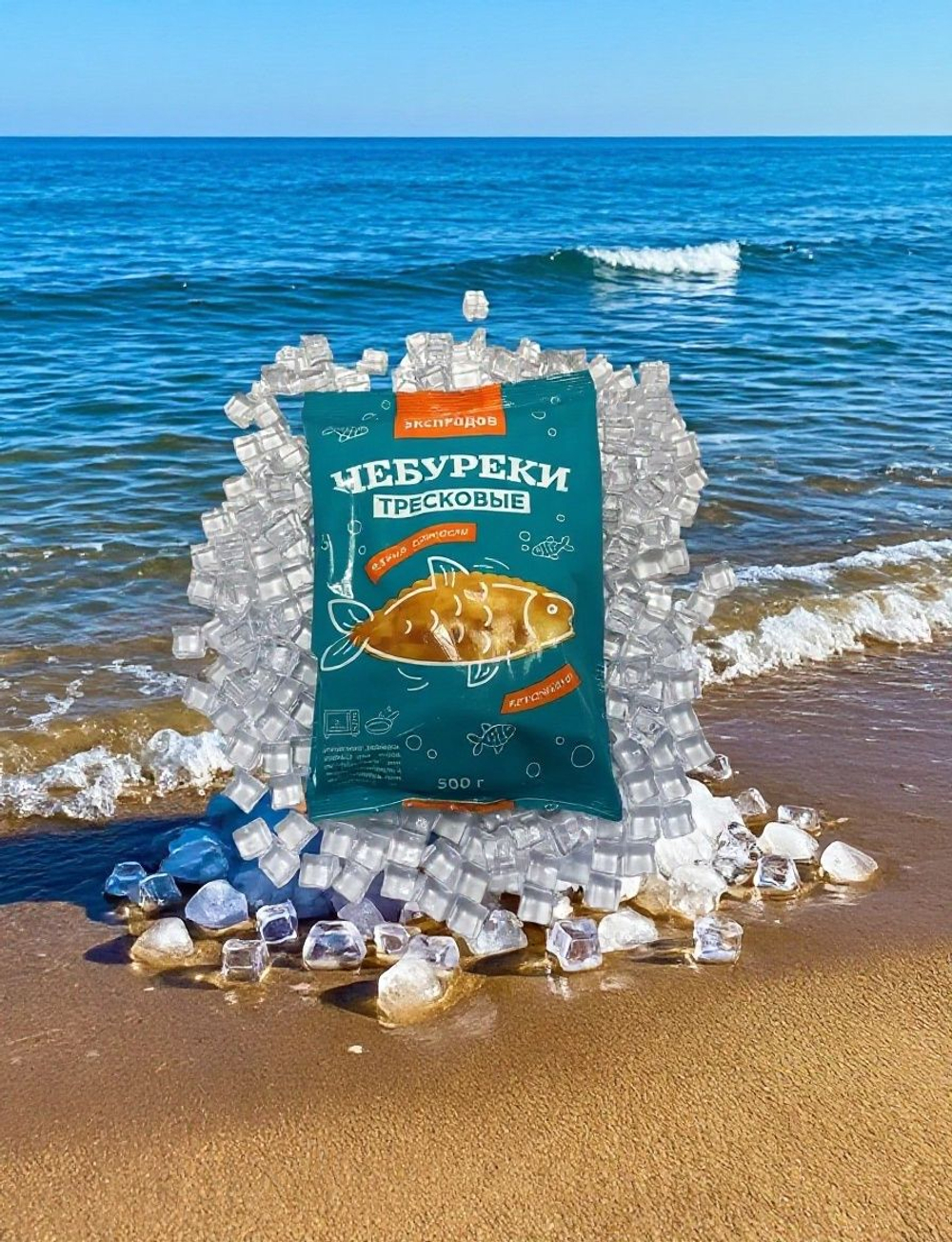 Чебуреки тресковые 500 гр замороженные (хрустящие)